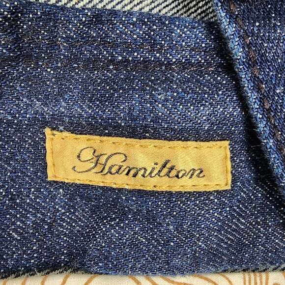 Sean John Jeans Men 32x30 Blue Hamilton Relaxed Straight Rose Gold Buttons Y2K - Picture 6 of 11